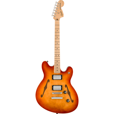 Squier Affinity Series™ Starcaster® Deluxe, Maple Fingerboard, Sienna Sunburst