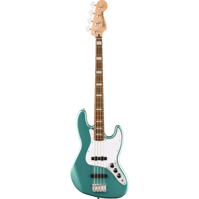 Squier Affinity Series™ Active Jazz Bass®, Laurel Fingerboard, White Pickguard, Mystic Sea Foam Green