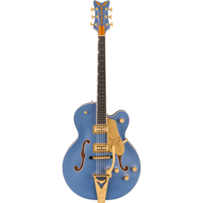 Gretsch Falcon™ Hollow Body with String-Thru Bigsby® and Gold Hardware, Ebony Fingerboard, Cerulean Smoke