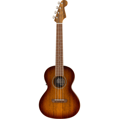 Fender Rincon Tenor Ukulele, Walnut Fingerboard, Aged Cognac Burst