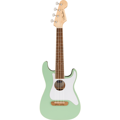 Fender Fullerton Strat® Uke, Walnut Fingerboard, White Pickguard, Surf Green