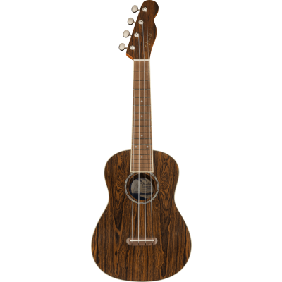 Fender Zuma Exotic Concert Ukulele, Walnut Fingerboard, Bocote