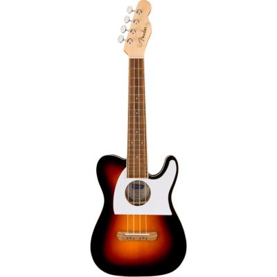 Fender Fullerton Tele® Uke, Walnut Fingerboard, White Pickguard, 2-Color Sunburst