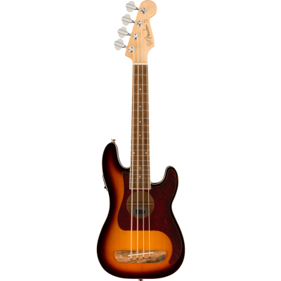 Fender Fullerton Precision Bass® Uke, Walnut Fingerboard, Tortoiseshell Pickguard, 3-Color Sunburst