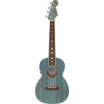 Fender Dani Harrison Uke, Walnut Fingerboard, Turquoise