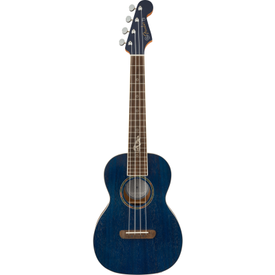 Fender Dhani Harrison Uke, Walnut Fingerboard, Sapphire Blue
