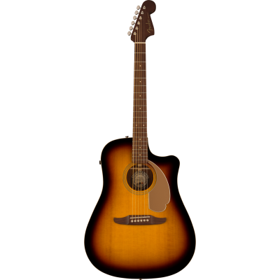 Fender Redondo Player, Walnut Fingerboard, Gold Pickguard, Sunburst