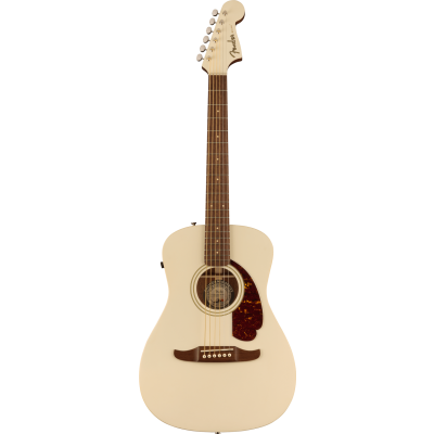 Fender Malibu Player, Walnut Fingerboard, Tortoiseshell Pickguard, Olympic White