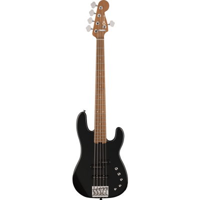Charvel Pro-Mod San Dimas® Bass PJ V, Caramelized Maple Fingerboard, Metallic Black