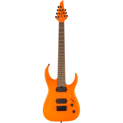 Jackson Pro Series Signature Misha Mansoor Juggernaut HT7, Caramelized Maple Fingerboard, Neon Orange