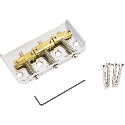 Fender 3-Saddle Custom "Cut-Off" Vintage-Style Tele® Bridge with Compensated Brass Saddles