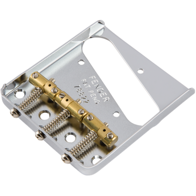 Fender 3-Saddle American Vintage "Hot Rod" Telecaster® Bridge Assembly with Compensated Brass Saddles, Nickel