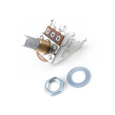 Fender 250K Audio Taper Snap-In Potentiometer, Solid Shaft