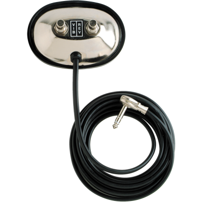 Fender 2-Button Vintage-Style Footswitch: Vibrato / Reverb On/Off with 1/4" Jack