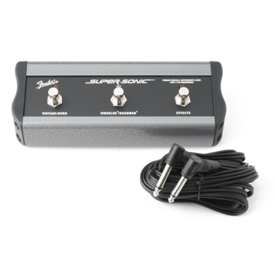 Fender 3-Button Footswitch: Vintage & Burn/Vibrolux® & Bassman®/Effects, 1/4" Connector