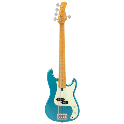 Sire Basses P5 A5/TP elzenhouten 5-snarige passieve basgitaar tide pool