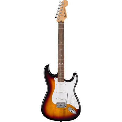 Fender Standard Stratocaster®, Laurel Fingerboard, White Pickguard, 3-Color Sunburst