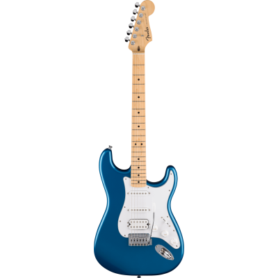 Fender Standard Stratocaster HSS, Maple Fingerboard White Pickguard Aqua Marine Metallic