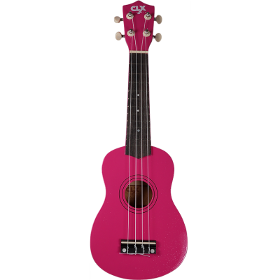 CLX Calista 21 PK+ Ukulele roze + glitters (sopraan)