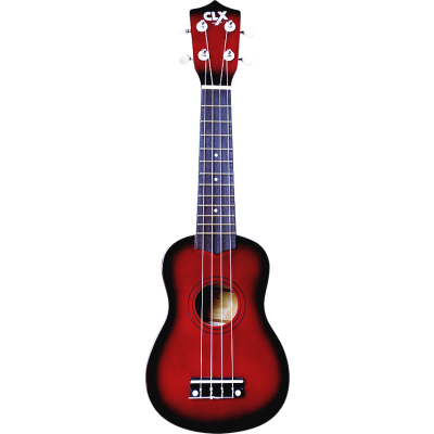 CLX Calista 21 RB Ukulele rood burst (sopraan)