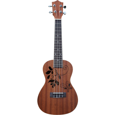 CLX Leaves SPL Ukulele Leaves sapele (donker)