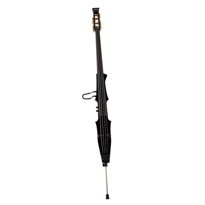Leonardo EB-50-BK elektrische contrabas, met actieve pickup, tas, strijkstok en koptelefoon