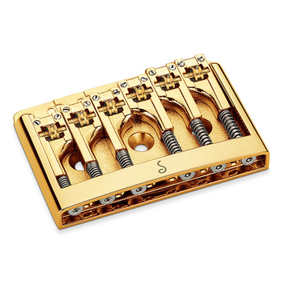 Schaller 12120500 3D-6 gepatenteerde flatmount brug voor gitaar, goud