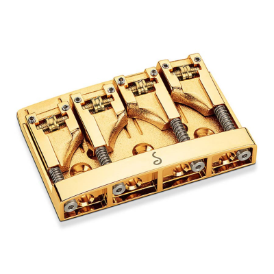Schaller 12130500 3D-4 gepatenteerde 4-snarige basbrug, goud