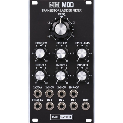 AJH Synth Mini Mod Transistor Ladder Filter VCF (Black)