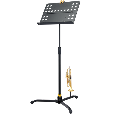 Hercules HCBS-311B Symphony standaard, Quik-N-EZ hoogteverstelling, geperforeerd bureau, opvouwbaar