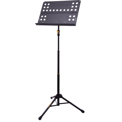 Hercules HCBS-418B+ Orkeststandaard, EZ-greep hoogteverstelling, geperforeerd bureau, opvouwbaar
