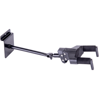 Hercules HCGSP-41SB+ Gitaarhanger, AGS Plus, lange arm, voor Slat Wall (13mm insertion)