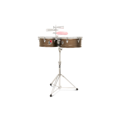 Latin Percussion LP LP1415-PM Timbales Pedro Pedrito Martinez Steel Timbales 14" & 15"