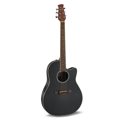 Applause AB24-5S Elektro-akoestische gitaar Mid Cutaway Black Satin