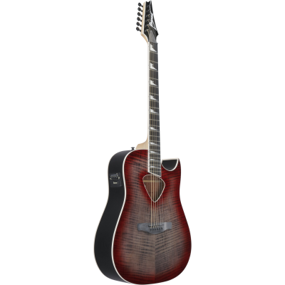 Ibanez ALT50FA Elektro-akoestische gitaar, Red Doom Burst High Gloss