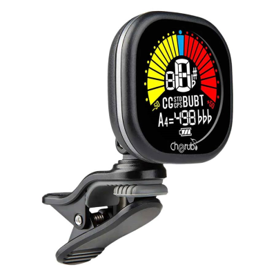 Cherub WST-675/BK oplaadbare chromatische auto-on tuner (ook G+B+U), zwart