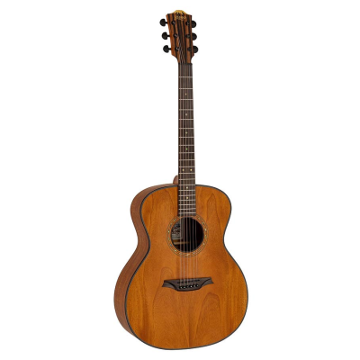 Bromo BAT2M Tahoma Series auditorium gitaar met massief mahonie bovenblad, amara ebbenhouten fb, natuurlijk