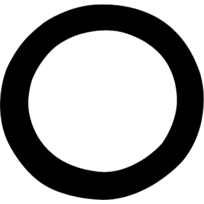 Remo DM-0005-71 5,5" DynamO-ring voor versteviging bassdrumvelgat, zwart
