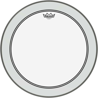 Remo P3-1320-C2 20" Powerstroke 3 Ambassador transparant bassdrumvel