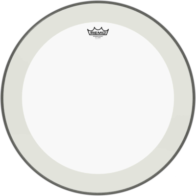 Remo P4-1322-C2 22" Powerstroke 4 Transparant bassdrumvel - dubbellaags - transparante dot