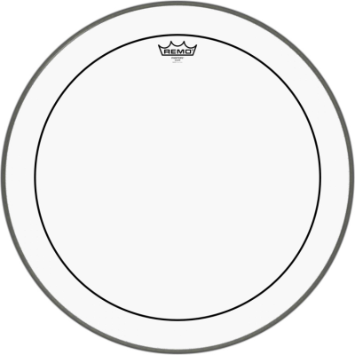 Remo PS-1322-00 22" Pinstripe Transparant bassdrumvel