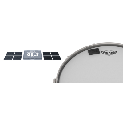 Remo CC-1000-00 Dempende gelpads voor drums, 8 stuks