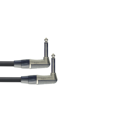 Stagg NPC030LR Patch cable, jack/jack (m/m), L-shaped, mono, 30 cm (1')