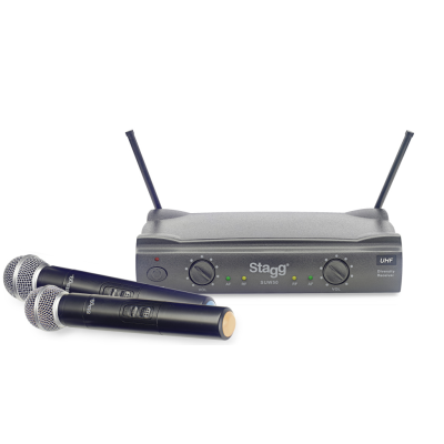 Stagg SUW 50 MM EG EU UHF true diversity draadloos tweekanaals microfoonsysteem