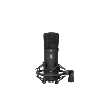 Stagg SUM45 SET Pack microphone cardioïde USB avec micro, stand, suspension anti-choc, filtre anti-pop et câble USB