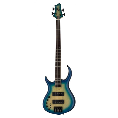 Sire Basses M7A4L/TBL M7 Series Marcus Miller basgitaar, linkshandig, 4-snarig, elzen + massief esdoorn, transparant blauw
