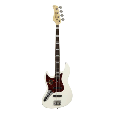 Sire Basses V7+ A4L/AWH V7 2nd Gen Series Marcus Miller basgitaar, linkshandig, 4-snarig, elzen, antique white