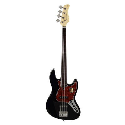 Sire Basses V7+ A4F/BK V7 2nd Gen Series Marcus Miller basgitaar, fretloos, 4-snarig, elzen, zwart