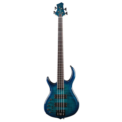 Sire Basses M7+ A4L/TBL M7 2nd Gen Series Marcus Miller basgitaar, linkshandig, 4-snarig, elzen + massief esdoorn, transparant blauw