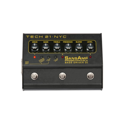 Tech 21 SansAmp Programmable Bass Driver DI With 3 channels